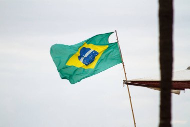 Rio de Janeiro 'da Brezilya bayrağı.