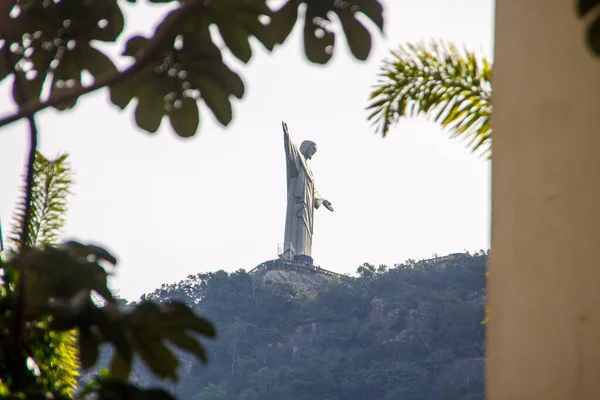 Kristus Vykupitel Rio Janeiru Brazílie Května 2022 Socha Krista Vykupitele — Stock fotografie