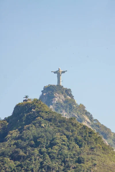 Christ Redeemer Dona Marta Viewpoint Rio Janeiro Brazil July 2022 — Stock fotografie