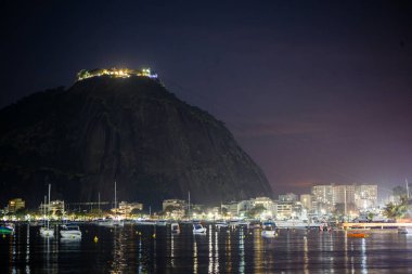 dusk at Botafogo Cove in Rio de Janeiro.