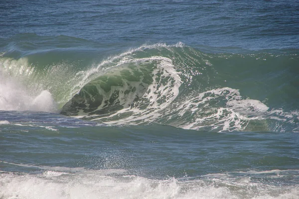 Wave Known Shorebreak Post Six Copacabana Beach Rio Janeiro — Fotografia de Stock