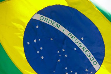 Rio de Janeiro 'da Brezilya bayrağı.