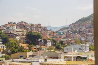 Rio de Janeiro Brezilya 'nın Ipanema mahallesinde Cantagalo favela.