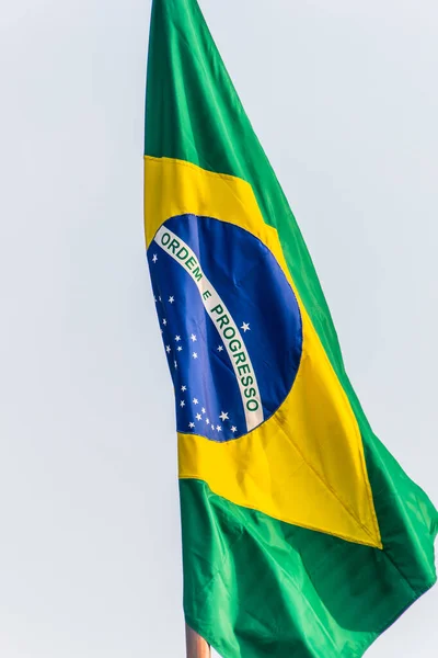 Bandeira Brasileira Livre Rio Janeiro Brasil — Fotografia de Stock
