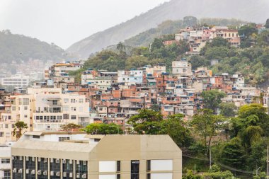 Rio de Janeiro 'da Santo Amaro gecekondu mahallesi.