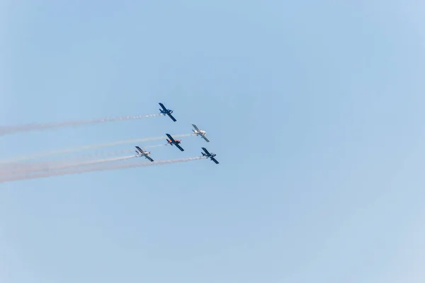 Escadron Ciel Produisant Copacabana Rio Janeiro Brésil Septembre 2022 Escadron — Photo