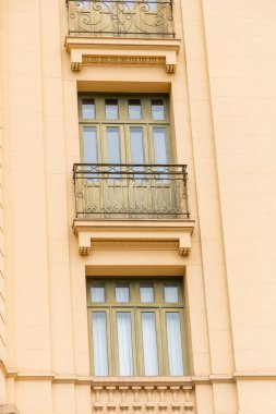 Rio de Janeiro Brezilya 'da eski bir binanın cephesi.