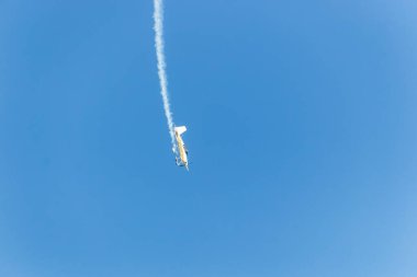 Rio de Janeiro, Brezilya 'da Copacabana' da gösteri yapan hava filosu - 07 Eylül 2022: Rio de Janeiro 'daki Copacabana plajında Hava Filosu.