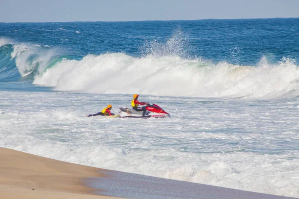 Rio Janeiro Brezilya Daki Leblon Plajında Jet Ski Yapan Cankurtaran — Stok fotoğraf