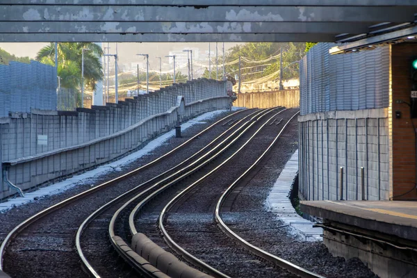 Estación Metro Río Janeiro Brasil Septiembre 2022 Tren Subterráneo Que —  Fotos de Stock