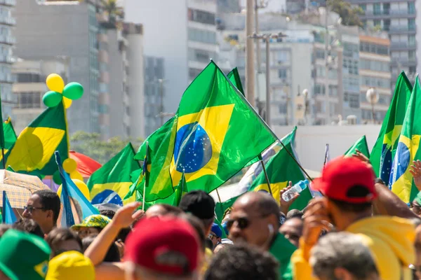Święto Niepodległości Copacabana Rio Janeiro Brazylia Września 2022 Święto Niepodległości — Zdjęcie stockowe