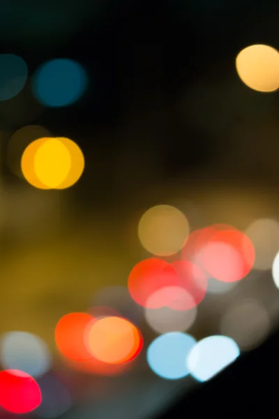 Abstrato de bokeh luz do carro na estrada — Fotografia de Stock