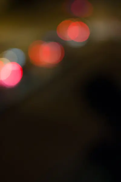 道路上の車ライト ボケの要約 — ストック写真