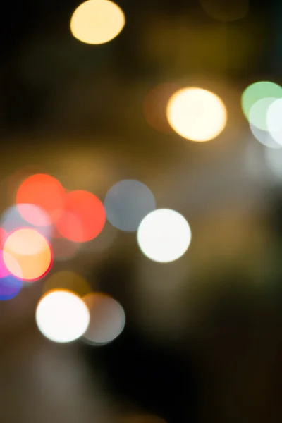 Abstract of car light bokeh on the road — Stock Photo, Image