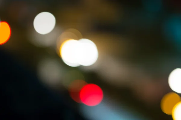 Abstract of car light bokeh on the road — Stock Photo, Image