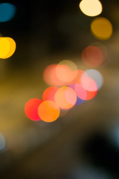 Abstract of car light bokeh on the road — Stock Photo, Image