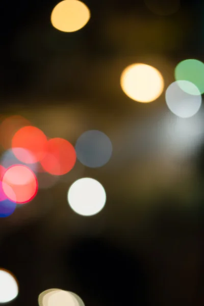 Abstract of car light bokeh on the road — Stock Photo, Image