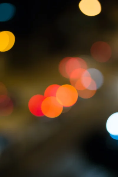 Abstract of car light bokeh on the road — Stock Photo, Image