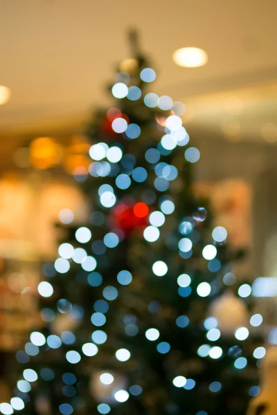 Astratto di albero di Natale bokeh luce per lo sfondo — Foto Stock