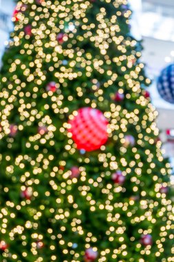 soyut Noel ağacı ışık bokeh arka planı için