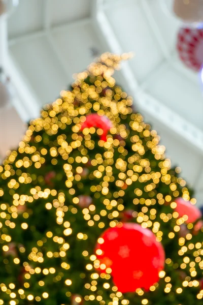 Abstract of Christmas tree light bokeh for background — Stock Photo, Image