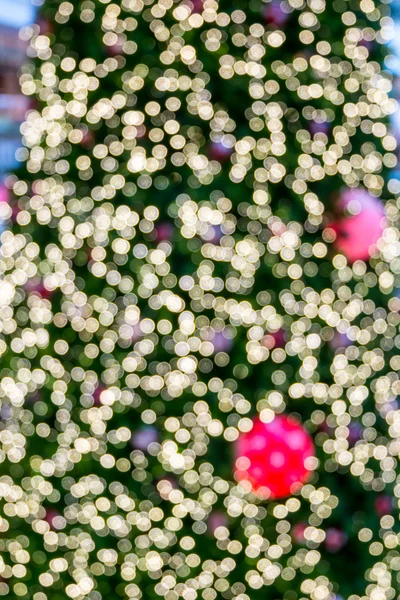 Abstract of Christmas tree light bokeh for background — Stock Photo, Image