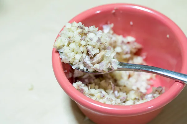 Mince Garlic — Stock Photo, Image