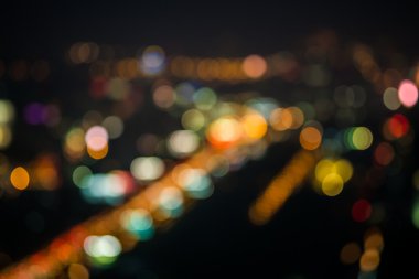 Şehir trafik ışık soyut bokeh