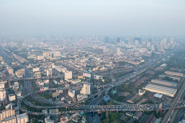 Widok na panoramę Bangkoku, bangkok kapitału miasta Tajlandia — Zdjęcie stockowe