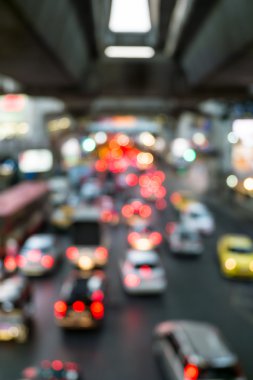 Otomobil ve trafik ışıkları bokeh Bitirim arka plan bulanıklık