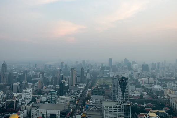 Widok na panoramę Bangkoku, bangkok kapitału miasta Tajlandia — Zdjęcie stockowe