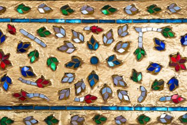 Vintage kızdırma Tayland çiçek resim