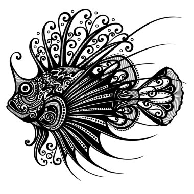 soyut Deniz balığı