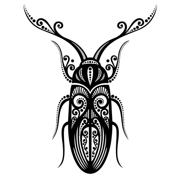 Hermoso escarabajo — Vector de stock