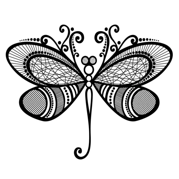 Hermosa libélula — Vector de stock