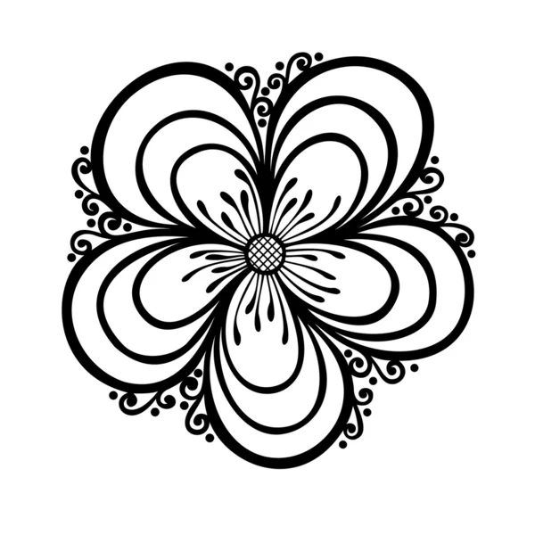 Flor decorativa — Vector de stock