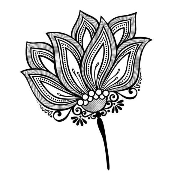 Dekorativ blomma — Stock vektor