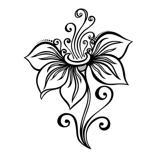 Flor decorativa — Vector de stock