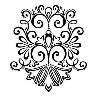 Deco simetrik soyut öğe