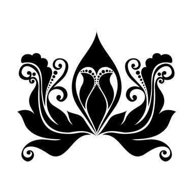 Deco simetrik soyut öğe