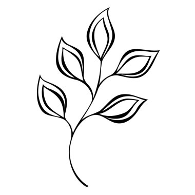 süsleme ile dekoratif yaprak