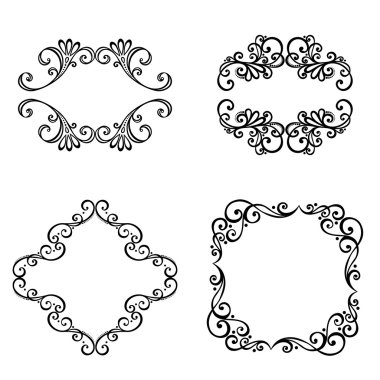 Dekoratif süs çerçeve metin için