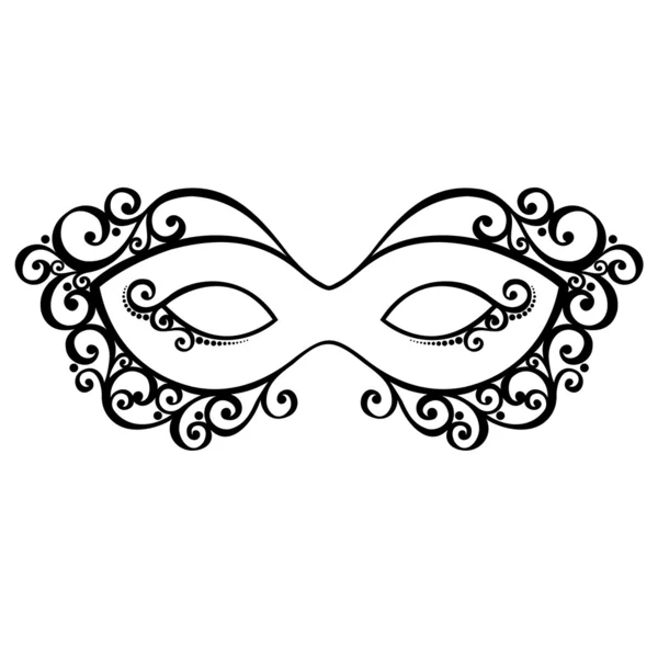 Mooie maskerade masker — Stockvector