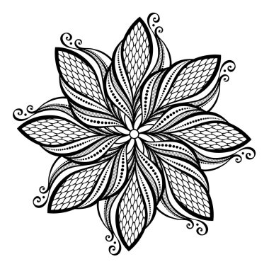 güzel deco mandala (vektör)