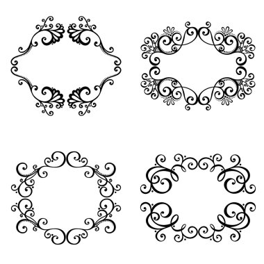 vektör dekoratif süs çerçeve metin için.