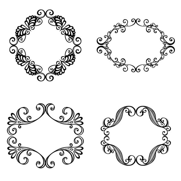 Векторная декоративная рамка для текста

