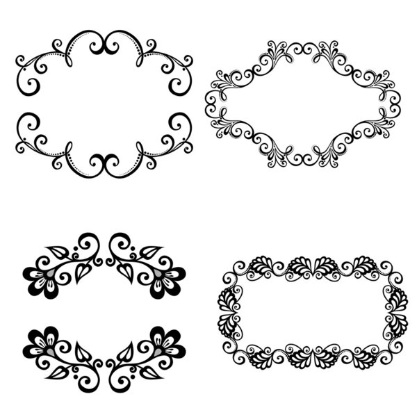 Декоративная декоративная рамка для текста. Элемент дизайна
