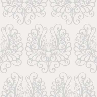 Dikişsiz süslü çiçek desenli