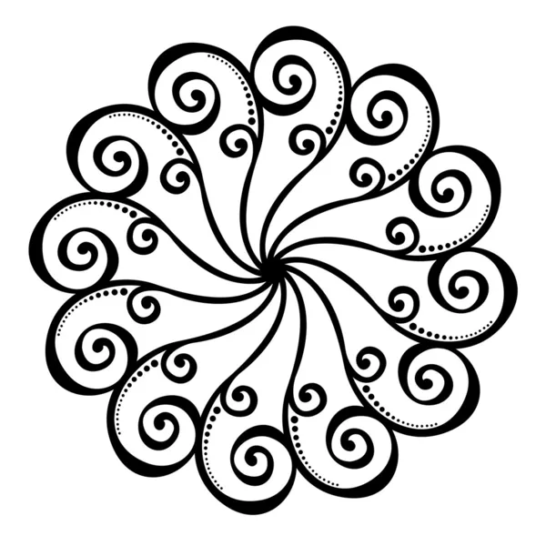 Krásný dekorativní kruh (vektor) — Stockový vektor