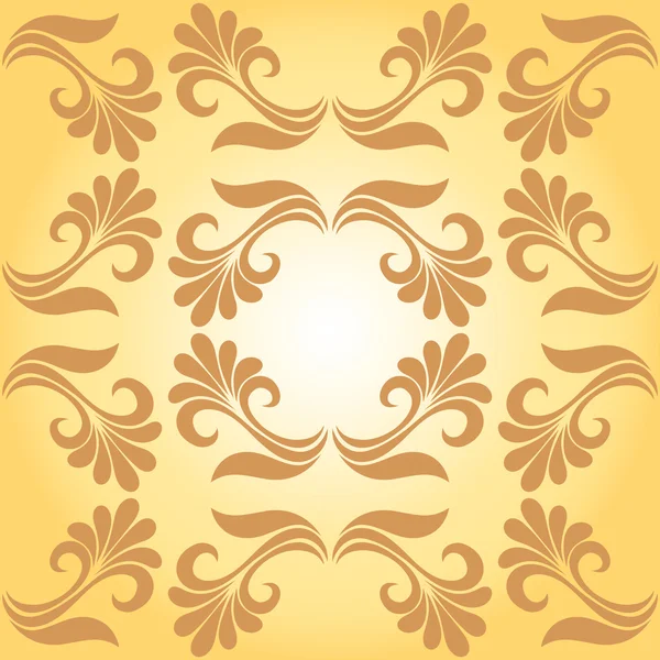 Seamless Ornate Floral Pattern — Stock Vector